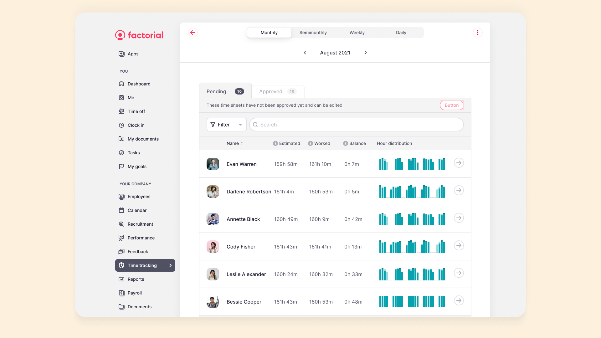 Factorial Acquisizione talenti - Screenshot 3